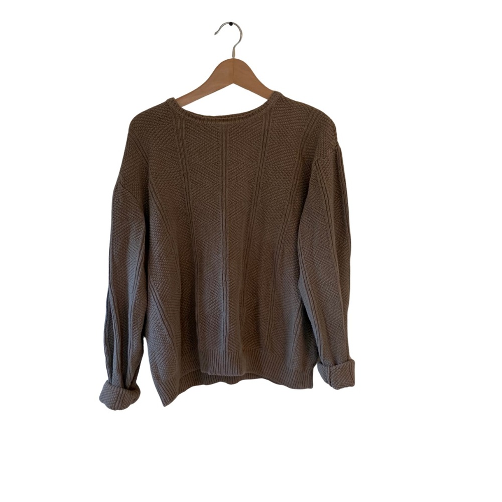 Men's Classic Saville Tan Crewneck Sweater